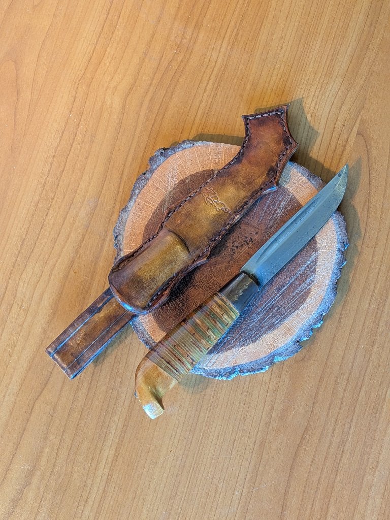 Fins/Sami handgemaakt mes, Ophalen of Verzenden