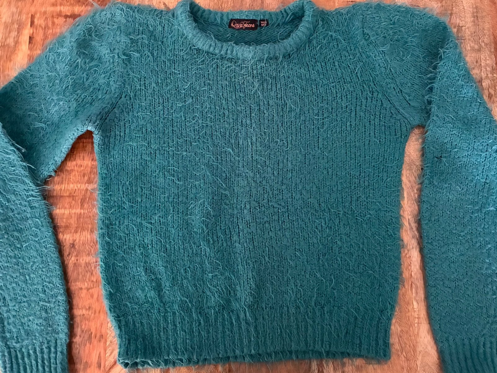 Gratis leuk, groen truitje maat 140/146, Ophalen, Zo goed als nieuw, Meisje, Trui of Vest