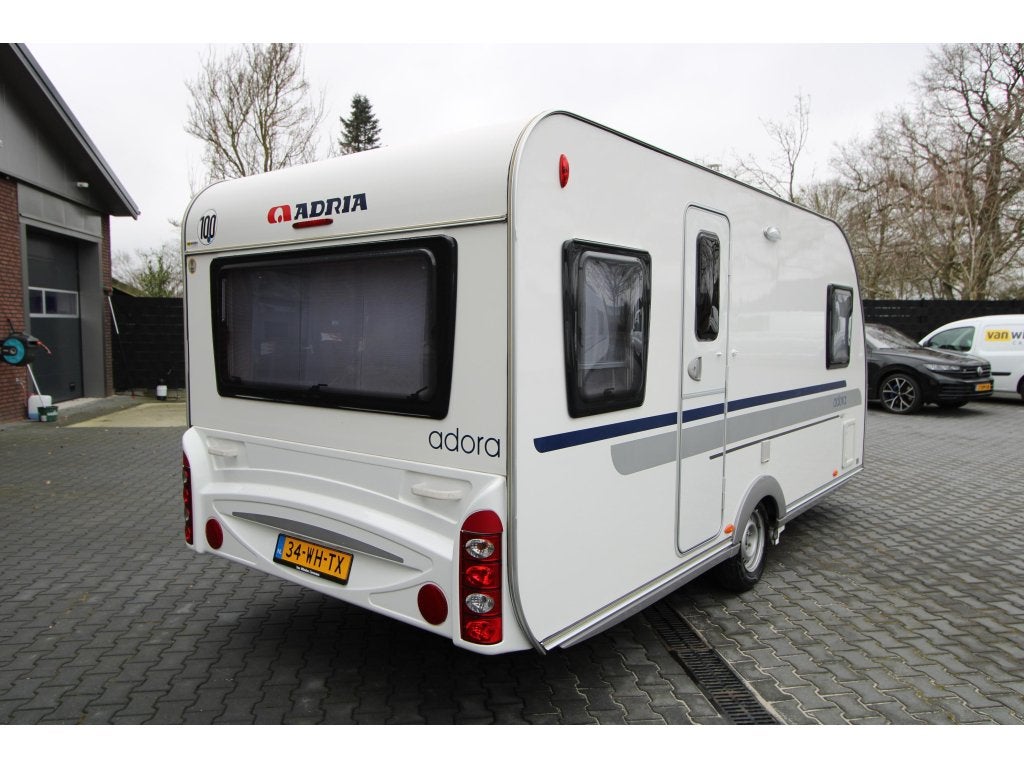 Adria Adora 462 PU Mover-Voortent-Fietsenrek, Caravans en Kamperen, Rondzit, Overige typen, Adria, 4 tot 5 meter
