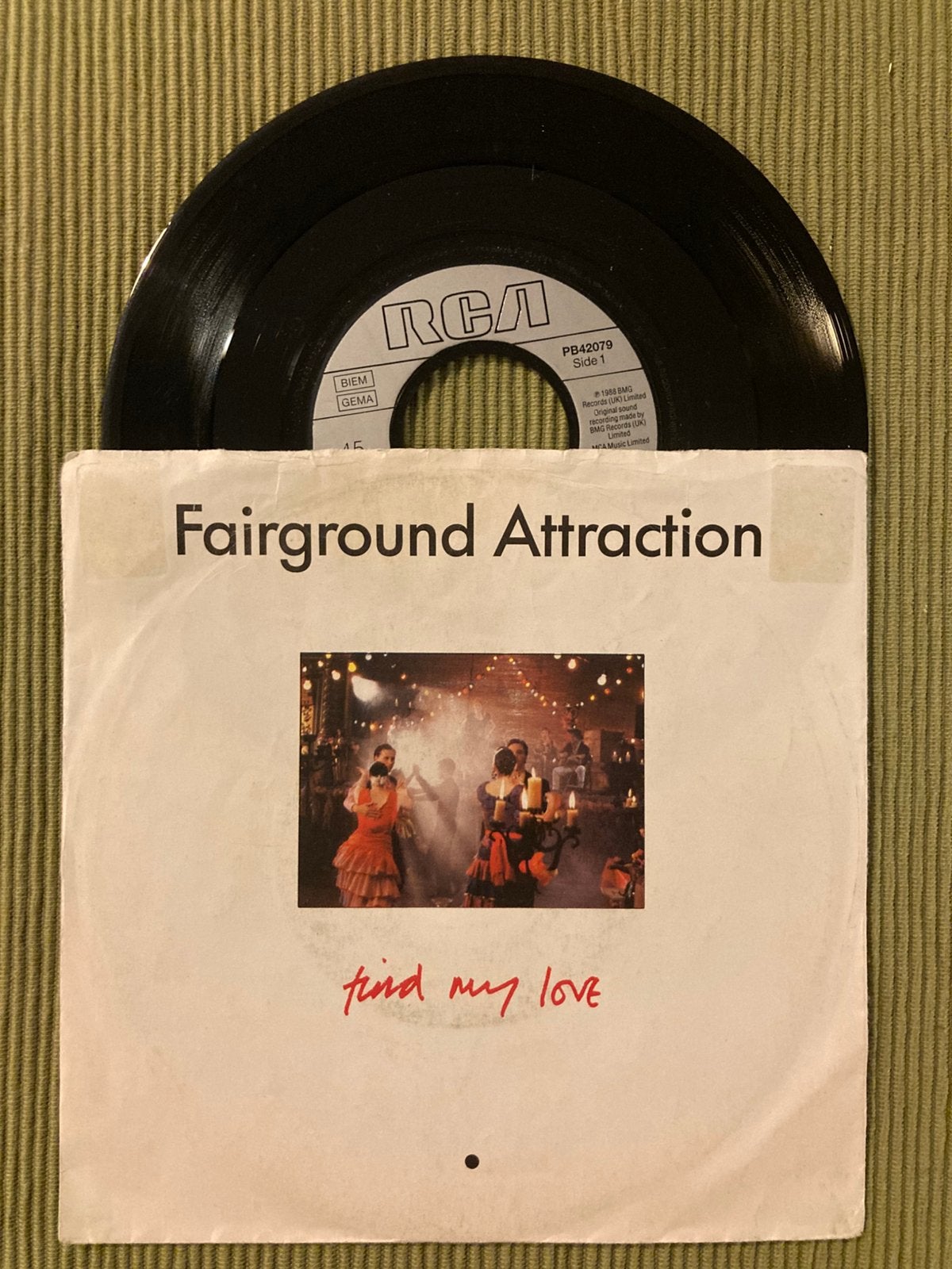 Vinyl single Fairground Attraction - Find my love, Ophalen of Verzenden, Gebruikt, Pop