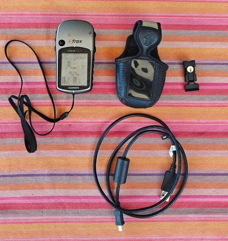 Garmin eTrex Vista HCx GPS met tasje en fietsadapter, Ophalen of Verzenden, Gebruikt