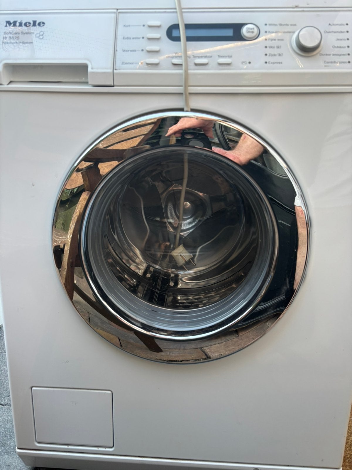 Wasmachine miele, Ophalen, Gebruikt, Voorlader, 85 tot 90 cm