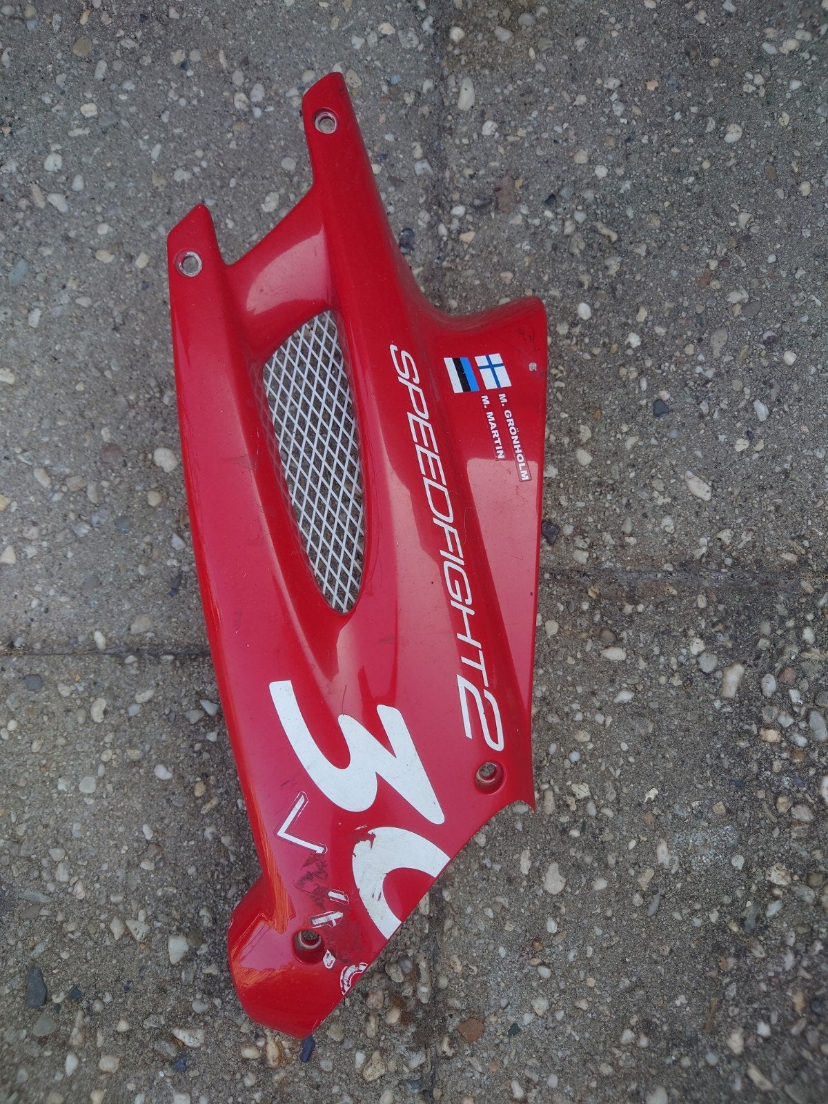 Rode kap voor Peugeot Speedfight 2 - rechter, Ophalen of Verzenden, Gebruikt, Kap, Peugeot