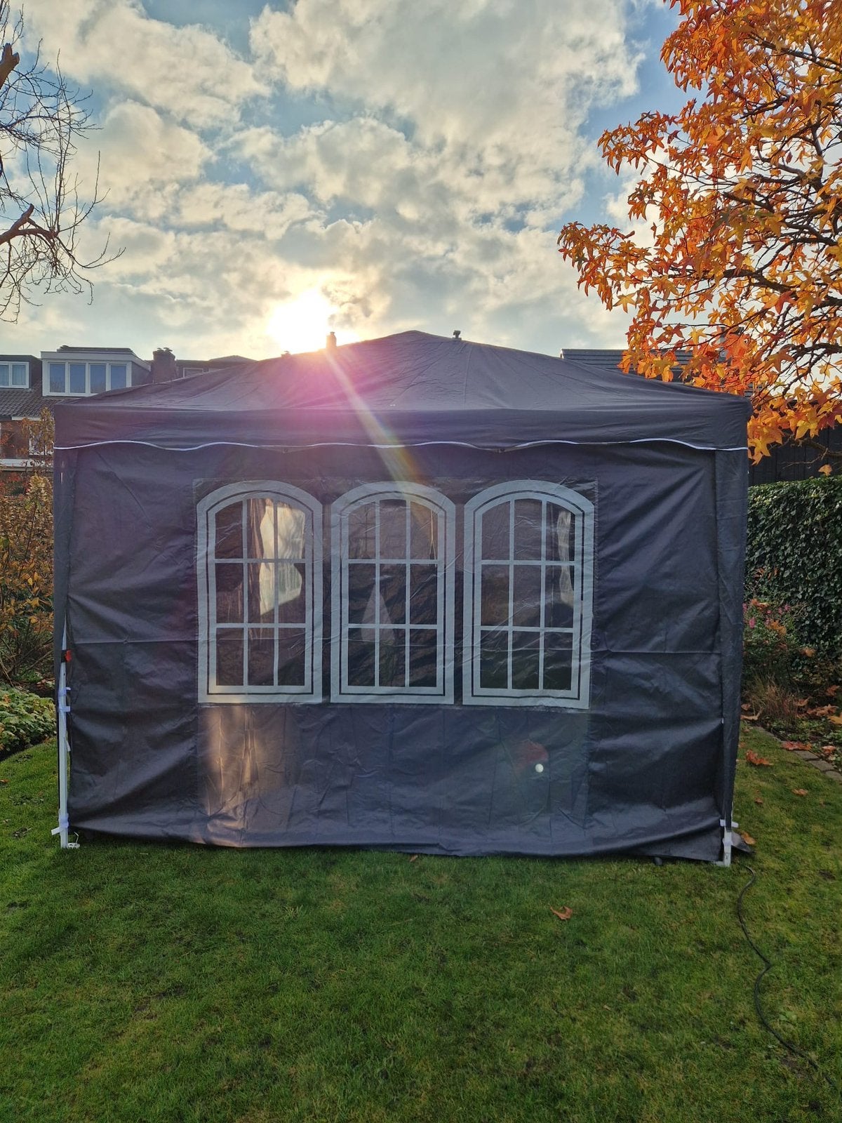 Partytent/verhuur/ €145 /boxen,statafels,microfoon + extra’s, Tuin en Terras, Partytenten, Ophalen of Verzenden, Minder dan 5 meter