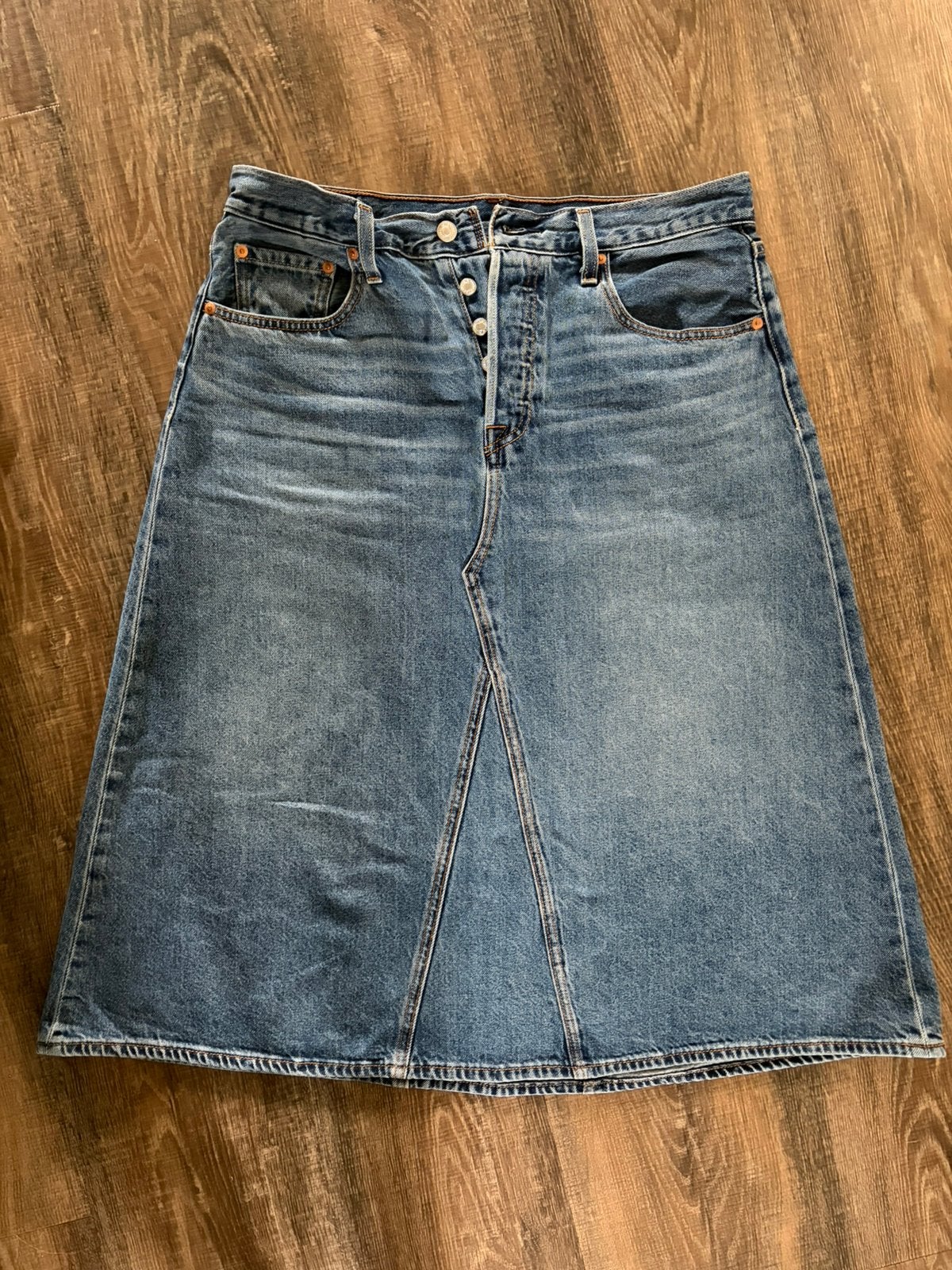 Levi’s dames rok, Ophalen of Verzenden, Zo goed als nieuw, Zwart, Boven de knie