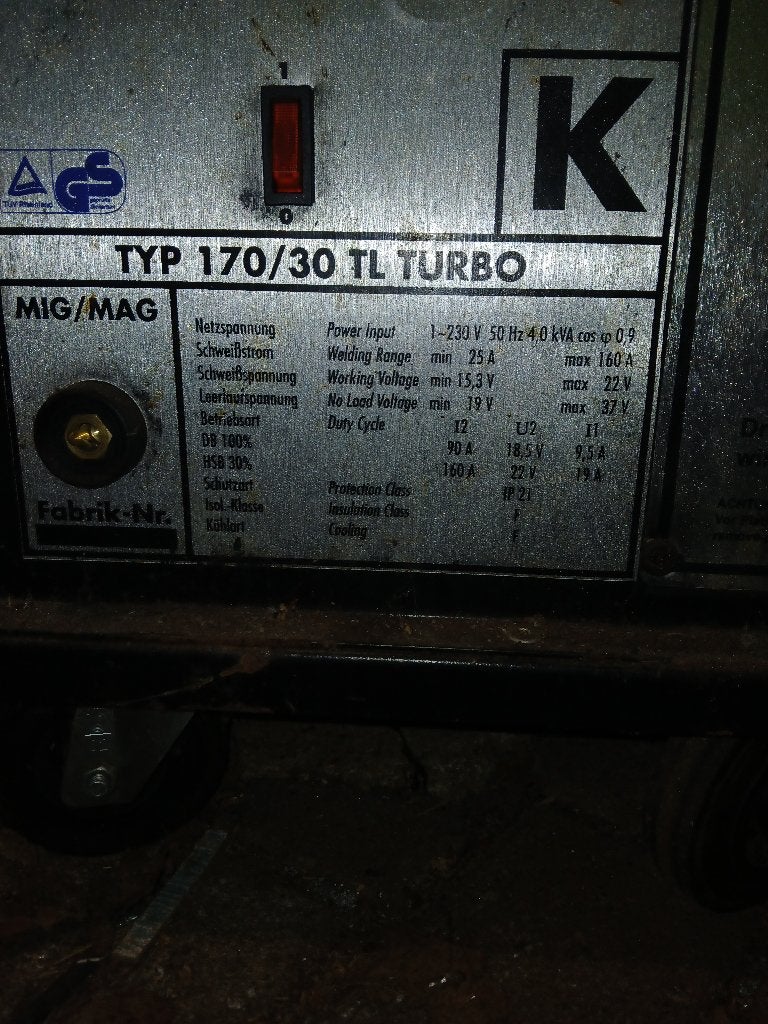 elektra beckum lasapparaat, Ophalen, Gebruikt, 150 tot 250 ampère, Co2