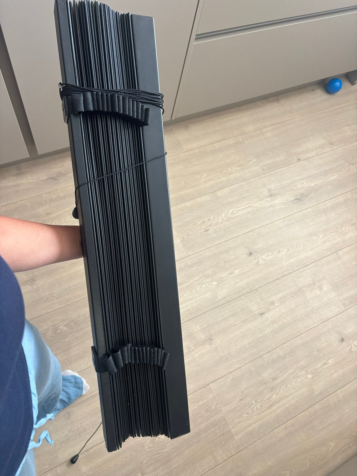 KARWEI Houten Jaloezie 50mm Matzwart 70/71x130cm, Jaloezie, Zwart, Nieuw, Ophalen of Verzenden