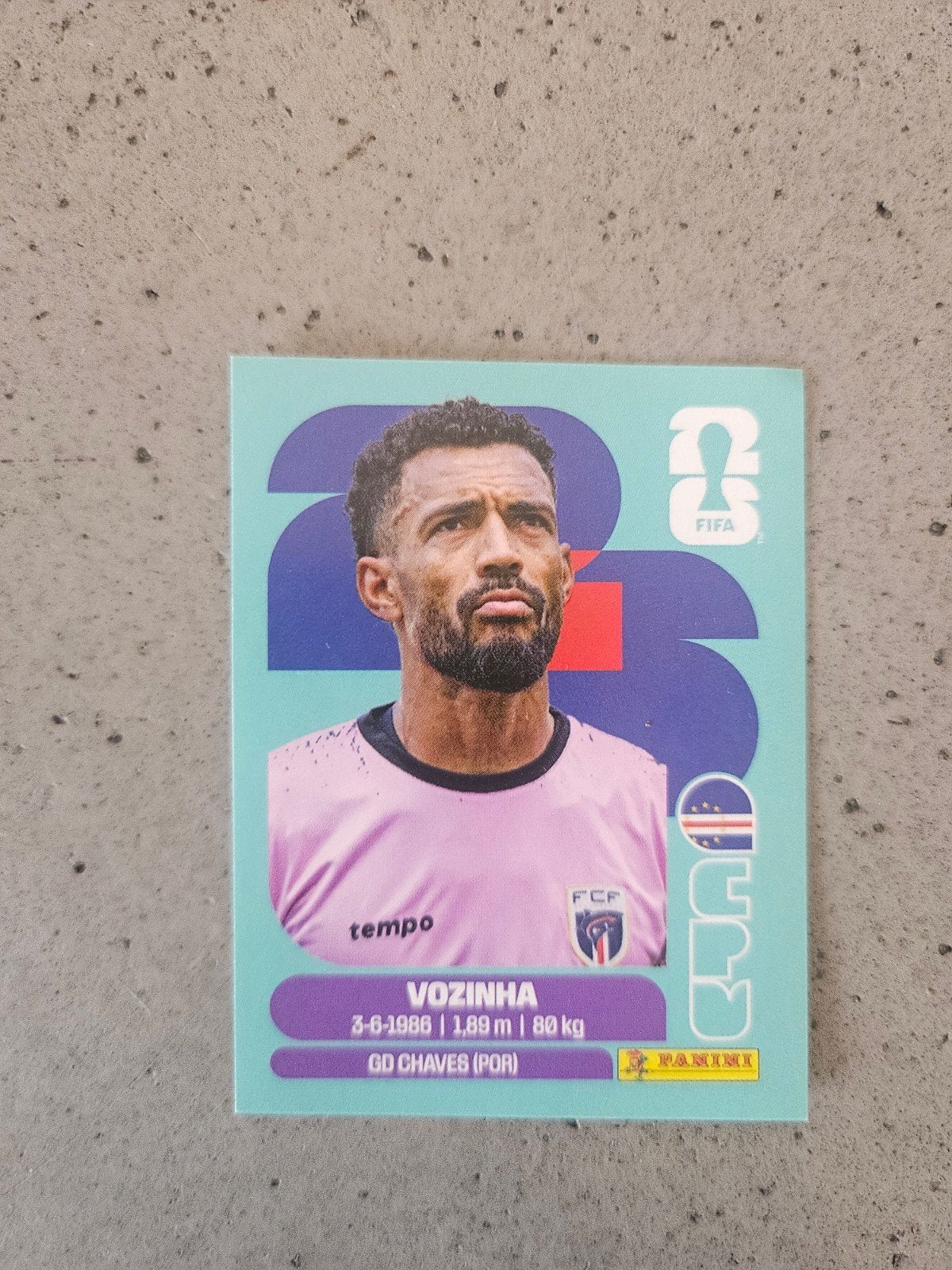 Panini FIFA World Cup 2026 Voetbalsticker Vozinha, Ophalen of Verzenden, Nieuw, Speelkaart(en)