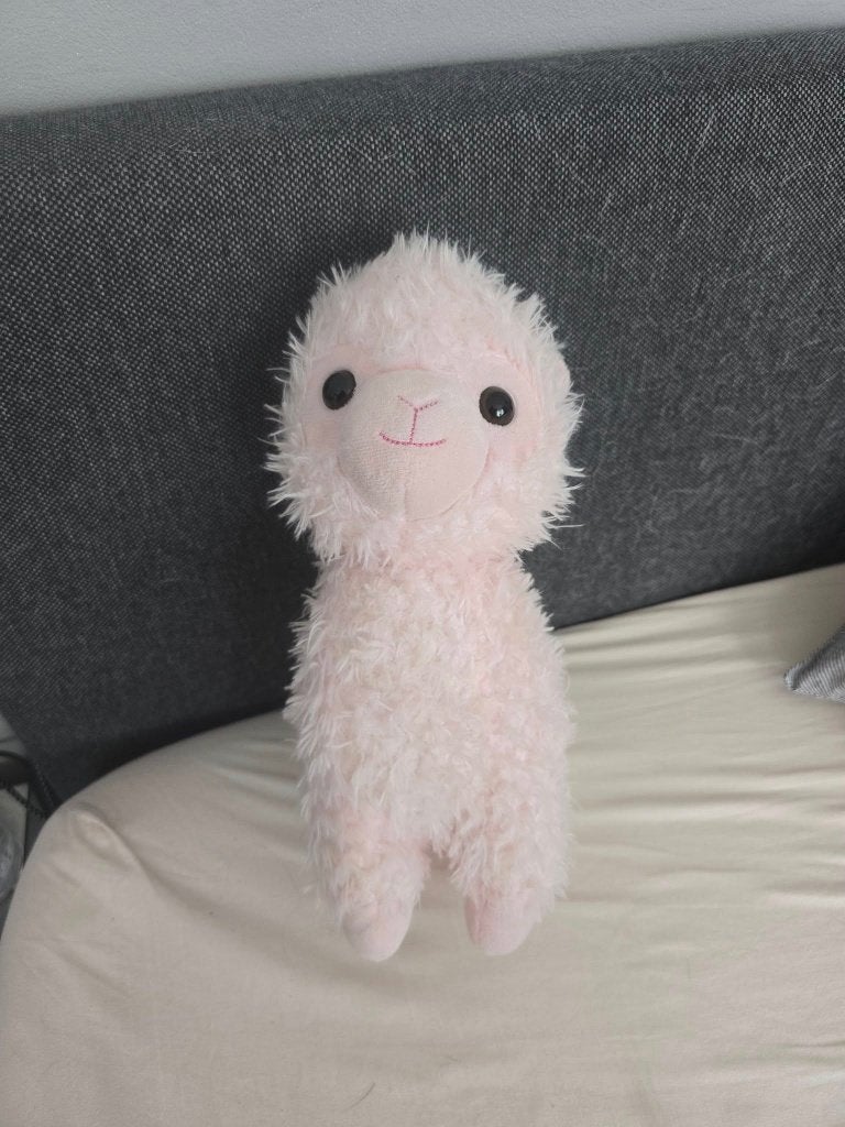 Roze Alpaca Knuffel - Zo goed als nieuw, Overige typen, Ophalen of Verzenden, Zo goed als nieuw, Roze