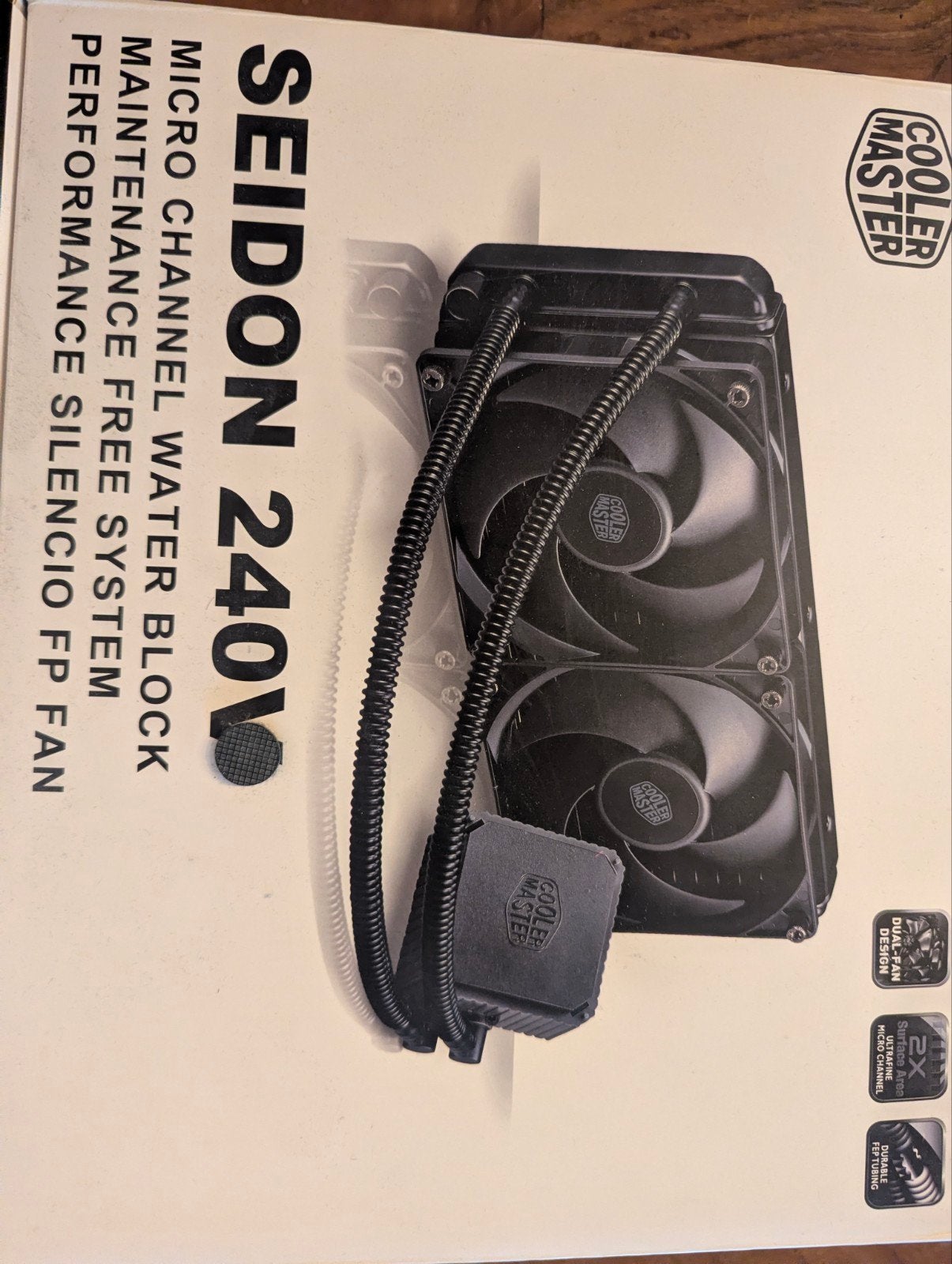 Cooler Master Seidon 240V Waterkoeling, Computers en Software, Computerkoelers, Ophalen of Verzenden, Gebruikt, Waterkoeling