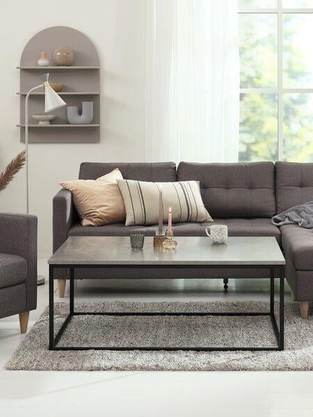JYSK bijpassende set tv-meubel en salontafel, Ophalen, 100 tot 150 cm, 50 tot 100 cm, Zo goed als nieuw