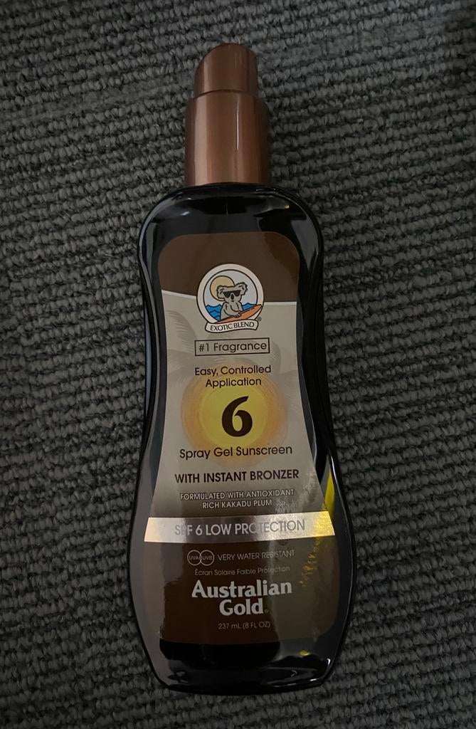 Nieuwe australian gold zonnebrand creme zonnebank spf6, Ophalen of Verzenden, Nieuw, Zonnebrand of After Sun