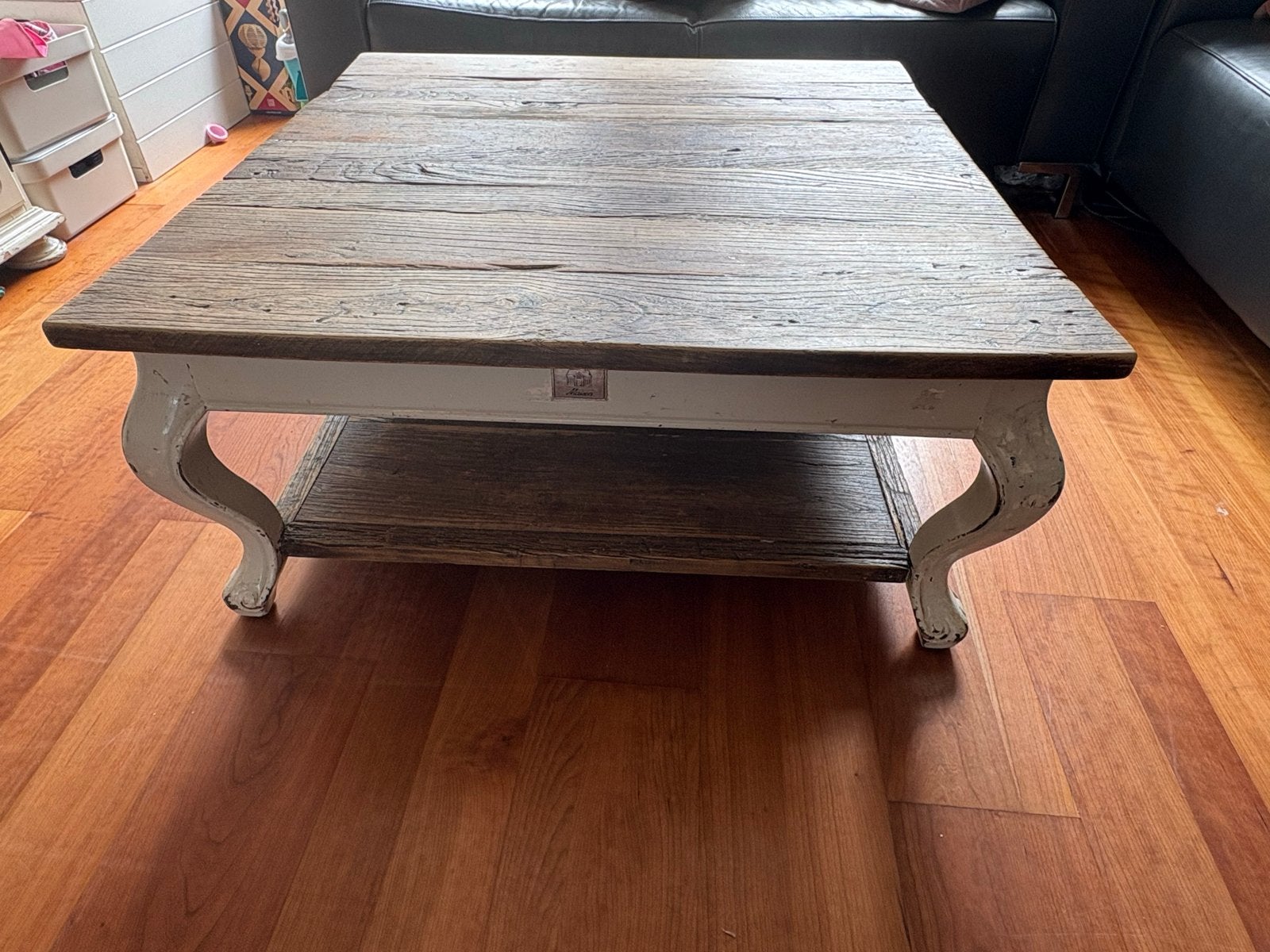 Riviera Maison Salontafel 90x90cm, Ophalen, 50 – 75, Gebruikt, Vierkant