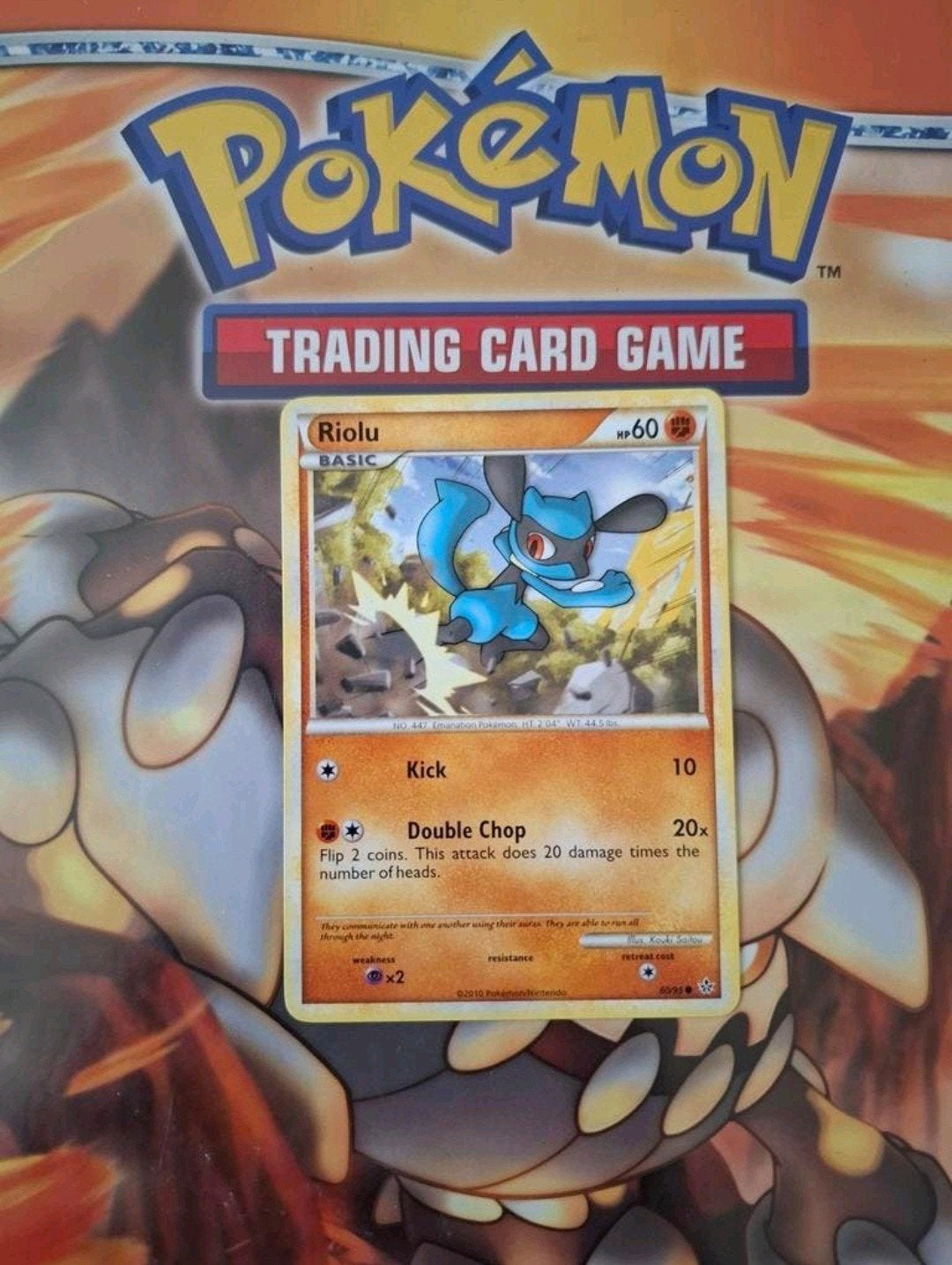 Riolu 60/95 Heartgold&Soulsilver Unleashed pokemon kaart, Ophalen of Verzenden, Gebruikt, Losse kaart