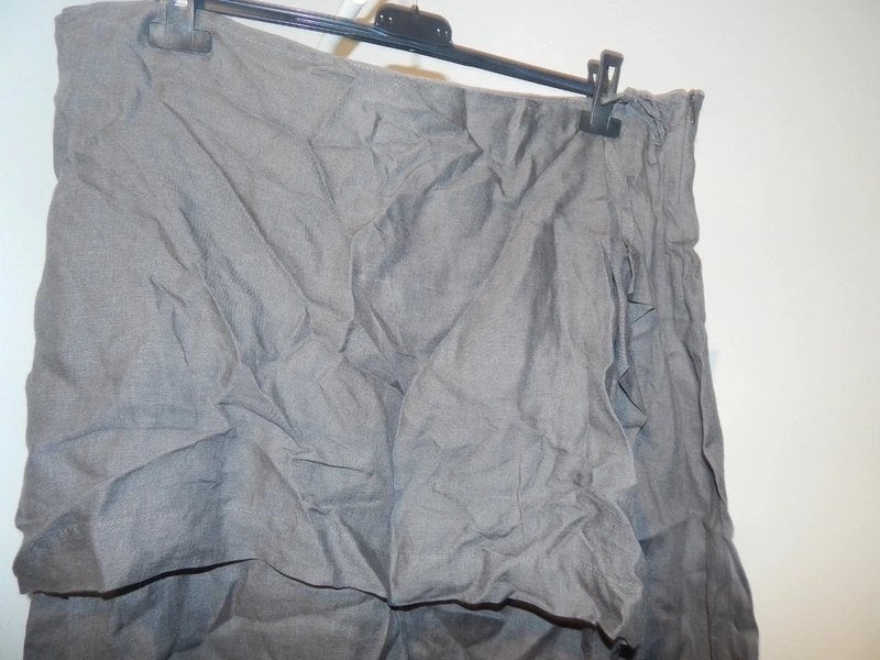 Sarah Pacini bruine linnen rok flap voorkant strik deel 42, Bruin, Verzenden, Sarah Pacini, Maat 42/44 (L)