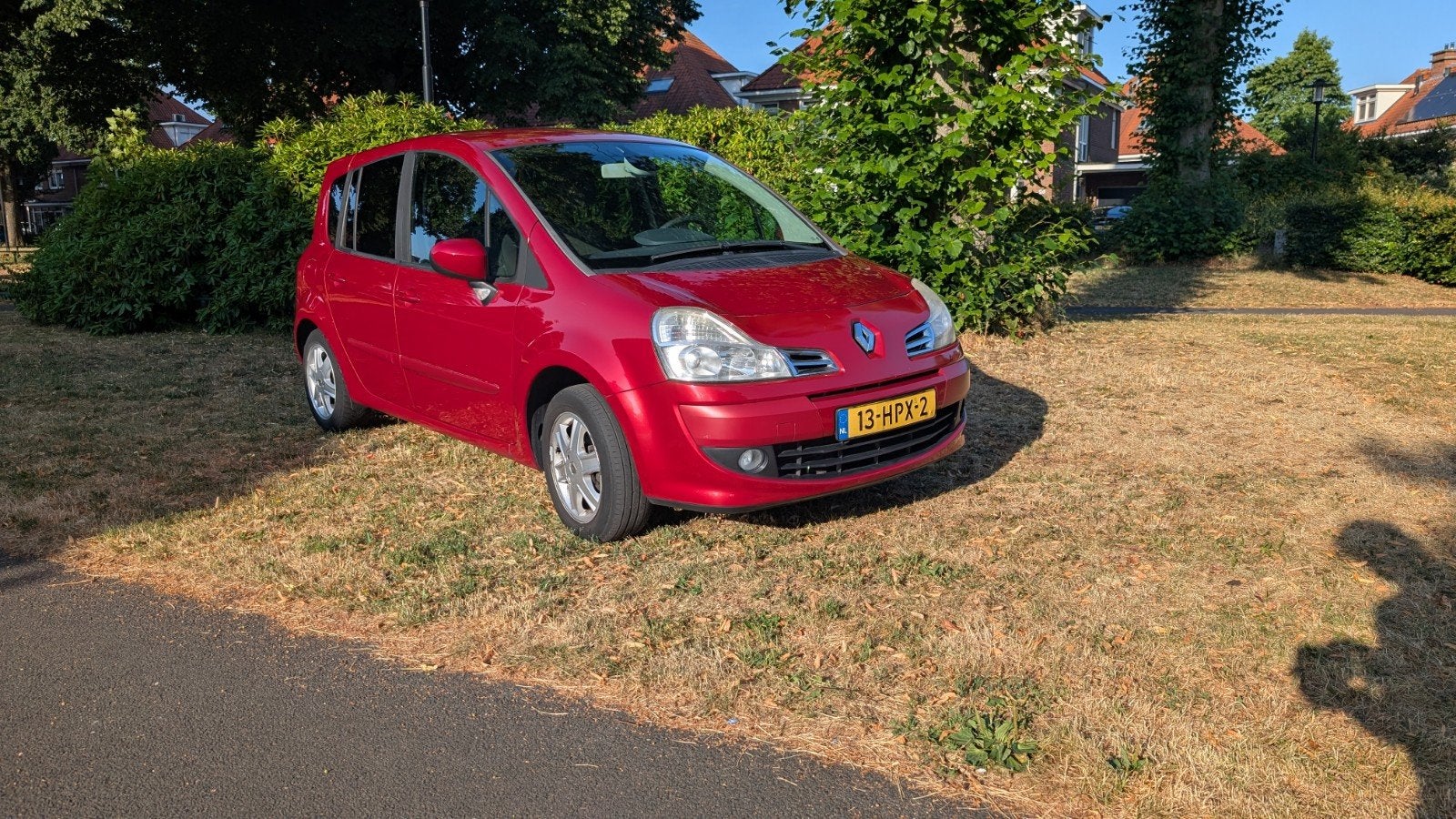 Renault Grand Modus 1.2 TCE 2009 Rood, Auto's, Renault, Voorwielaandrijving, Stof, 4 cilinders, 100 pk