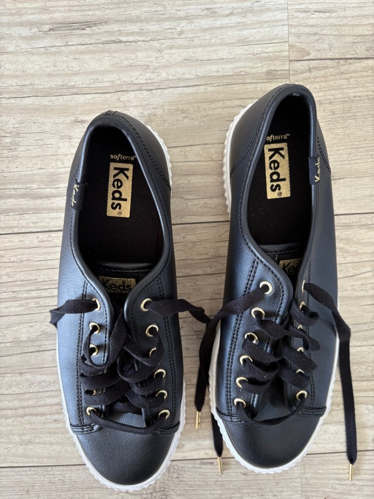 Keds schoenen/sneakers zwart en goud ortholite zool, Keds, Verzenden, Zwart, Nieuw