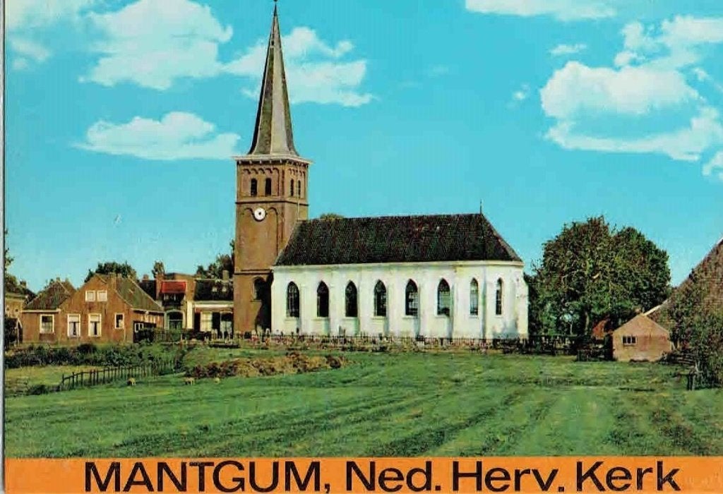 Mantgum Nederlands Hervormde Kerk, Verzamelen, Verzenden, 1960 tot 1980, Ongelopen, Gebouw
