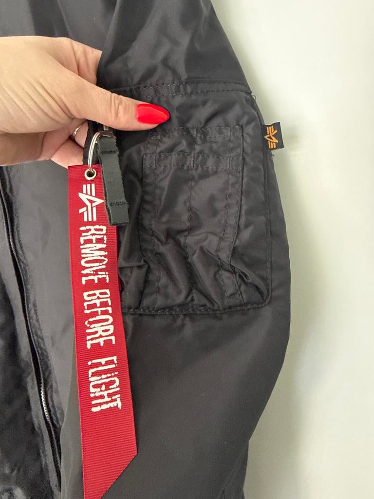 Alpha Industries Bomberjack Maat S - Zo goed als nieuw, Ophalen of Verzenden, Zo goed als nieuw, Zwart