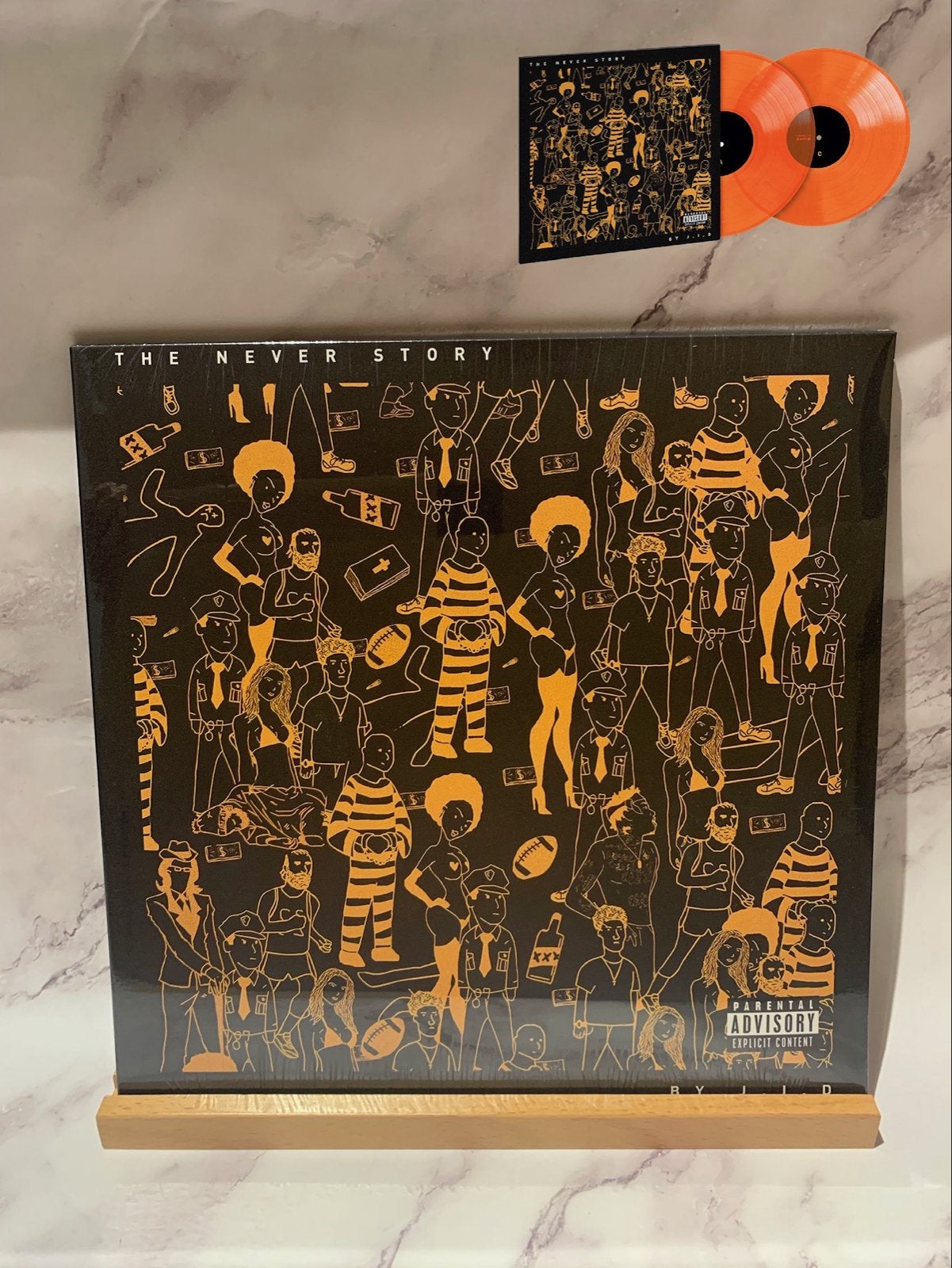 JID - The Never Story (Oranje Vinyl), Ophalen of Verzenden, Nieuw in verpakking, Dubbel-LP, 12 inch