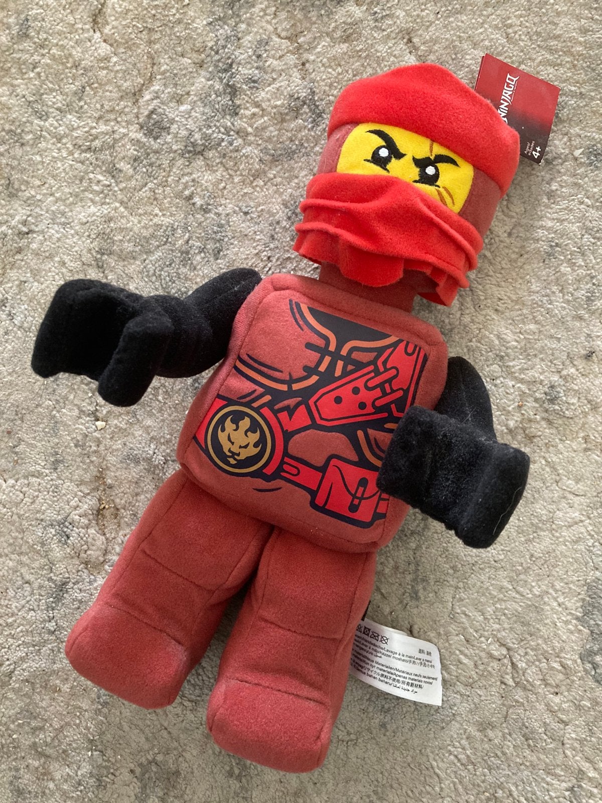 Lego 853691 Ninjago Kai stoffen / plush figure (new), Lego, Nieuw, Ophalen of Verzenden, Minifiguur