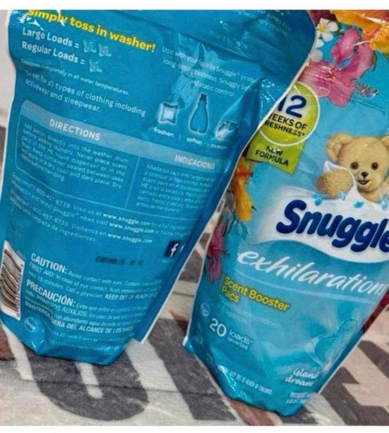 Snuggle Exhilarations Was Wasmiddel geurbooster 2X 20-pack, Ophalen of Verzenden, H, H, H
