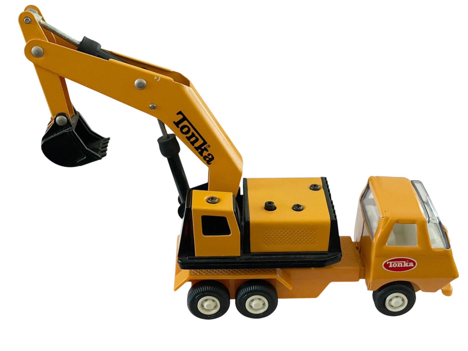 TINY TONKA #968 JAPAN VERLENGDE GRAAFMACHINE, uitstekend, Verzamelen, Ophalen of Verzenden, Zo goed als nieuw