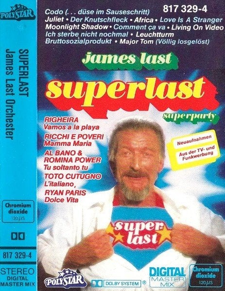 James Last - Superlast Superparty  Originele Cassette Nieuw, Ophalen of Verzenden, Nieuw in verpakking, Pop, 1 bandje