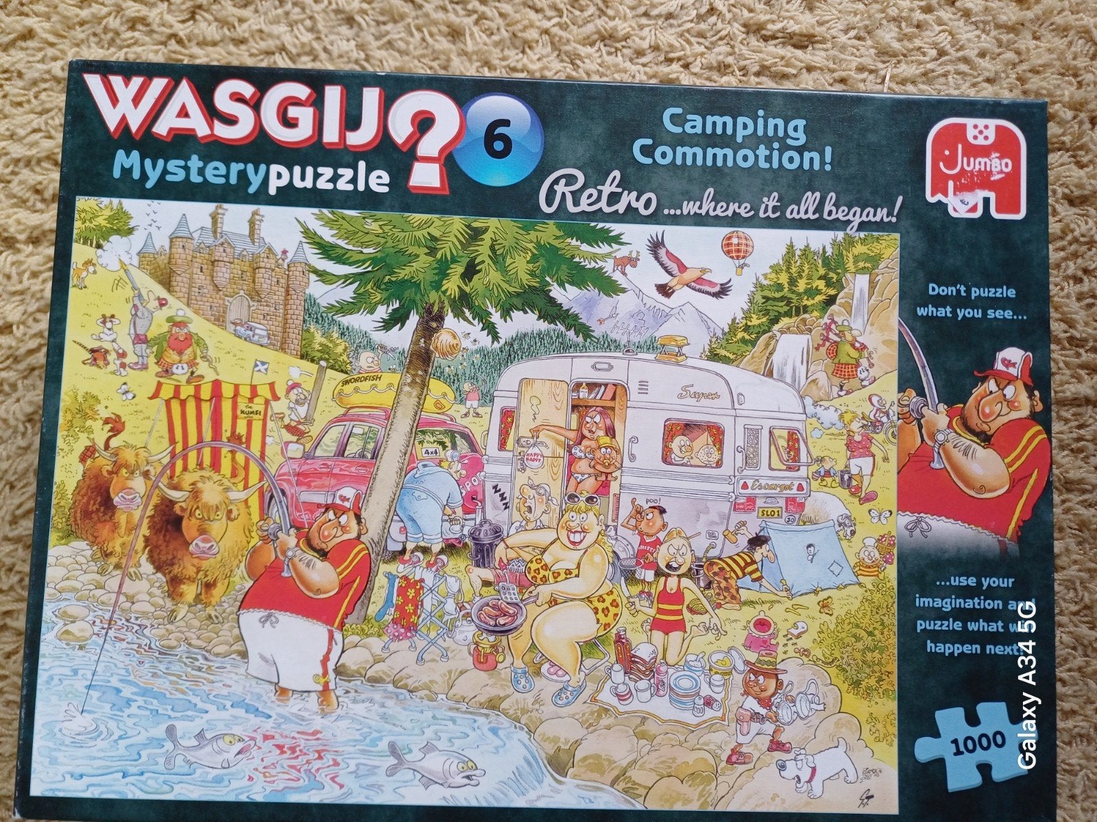 Wasgij puzzel- mystery puzzel - 1000 stukjes, Ophalen of Verzenden, 500 t/m 1500 stukjes, Zo goed als nieuw, Legpuzzel