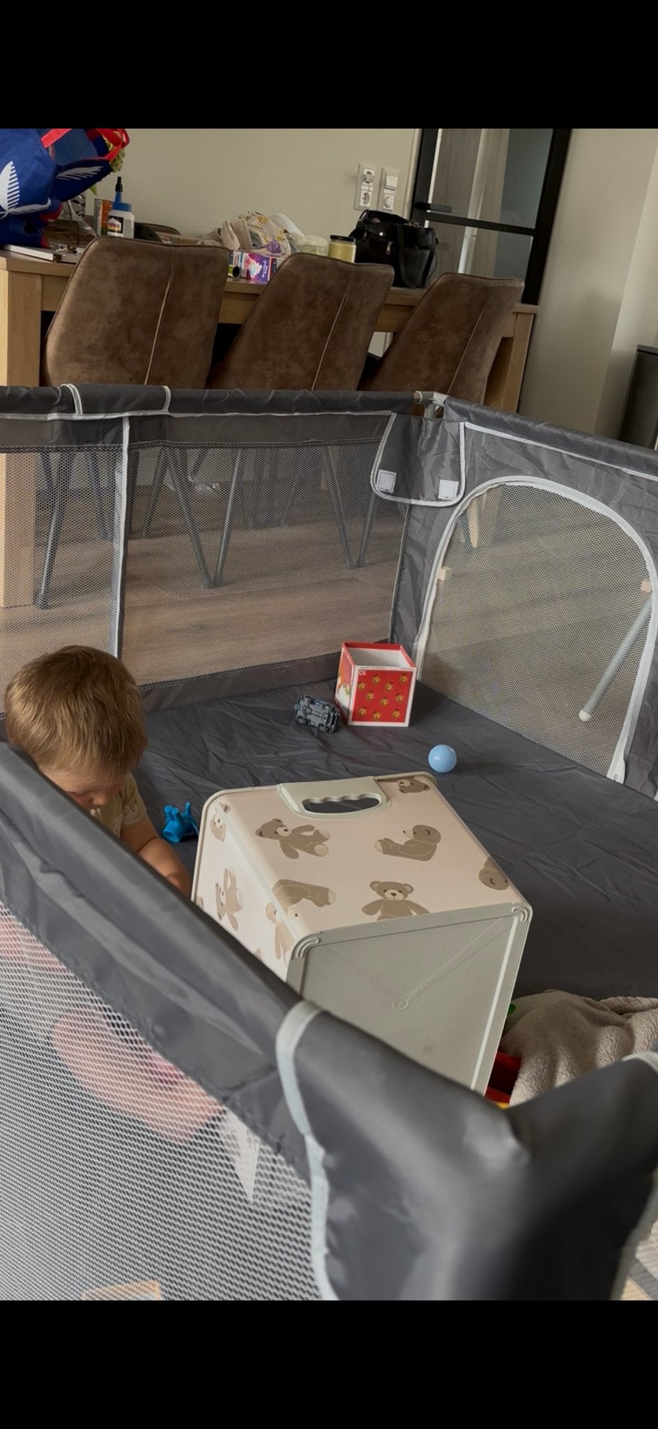 MERZEY Grondbox / Playpen - Zo goed als nieuw, Ophalen of Verzenden, Zo goed als nieuw, Rechthoekig