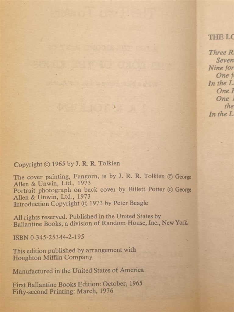 The Two Towers — J.R.R. Tolkien, Vintage 1976, Boeken, Ophalen of Verzenden, Gelezen