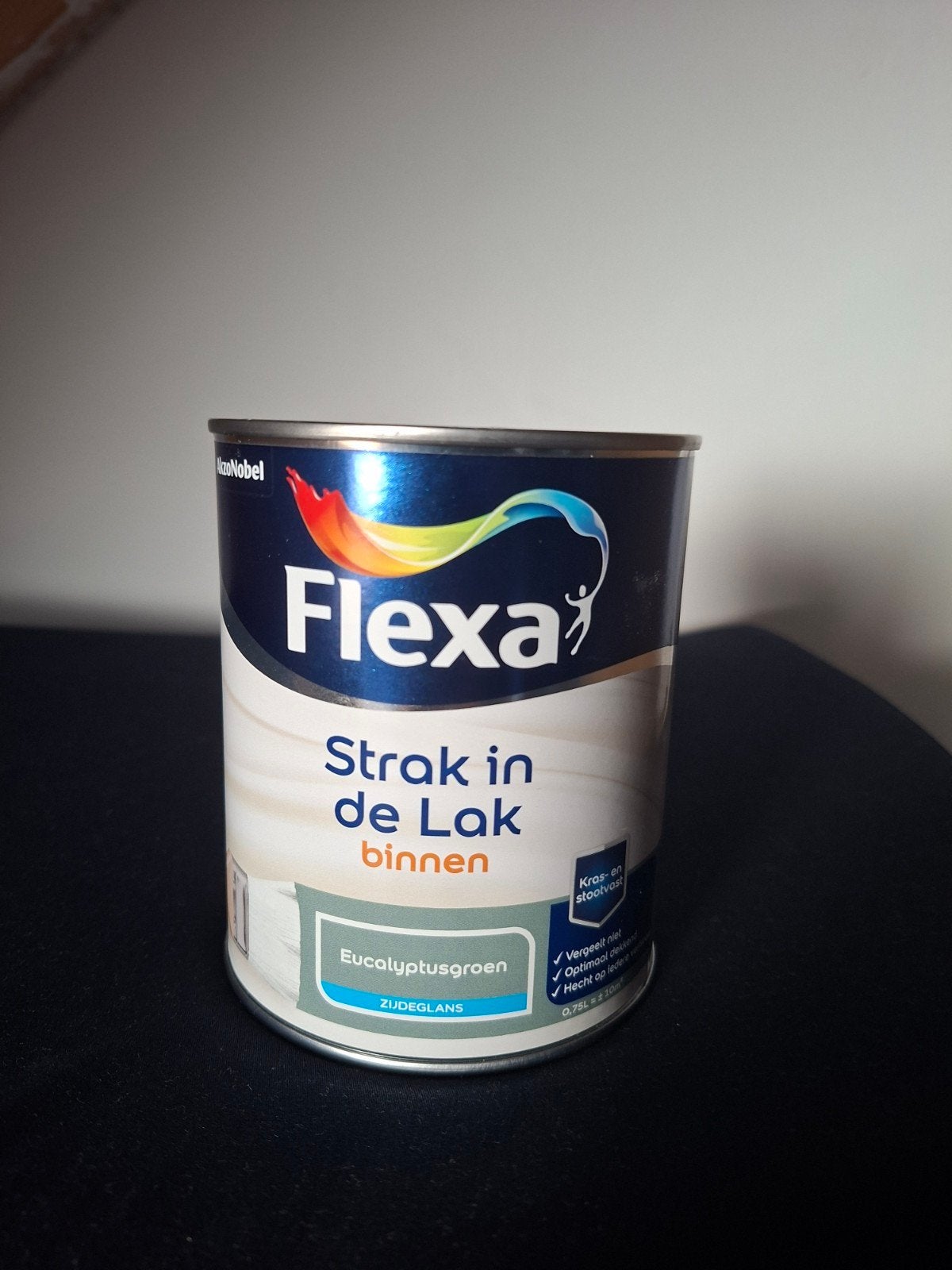 Flexa Strak in de Lak Zijdeglans Eucalyptusgroen, Ophalen of Verzenden, Nieuw, Wit, Lak