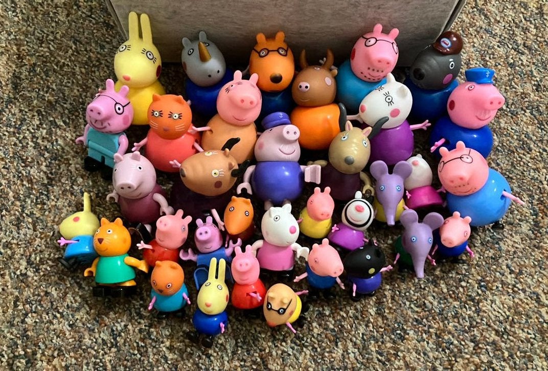 Peppa pig poppetjes, Ophalen of Verzenden, Zo goed als nieuw