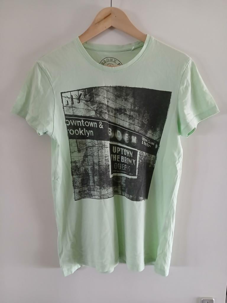 Mintgroen zomer tshirt maat s city bronx new york, Ophalen of Verzenden, Zo goed als nieuw, City bronx, Groen