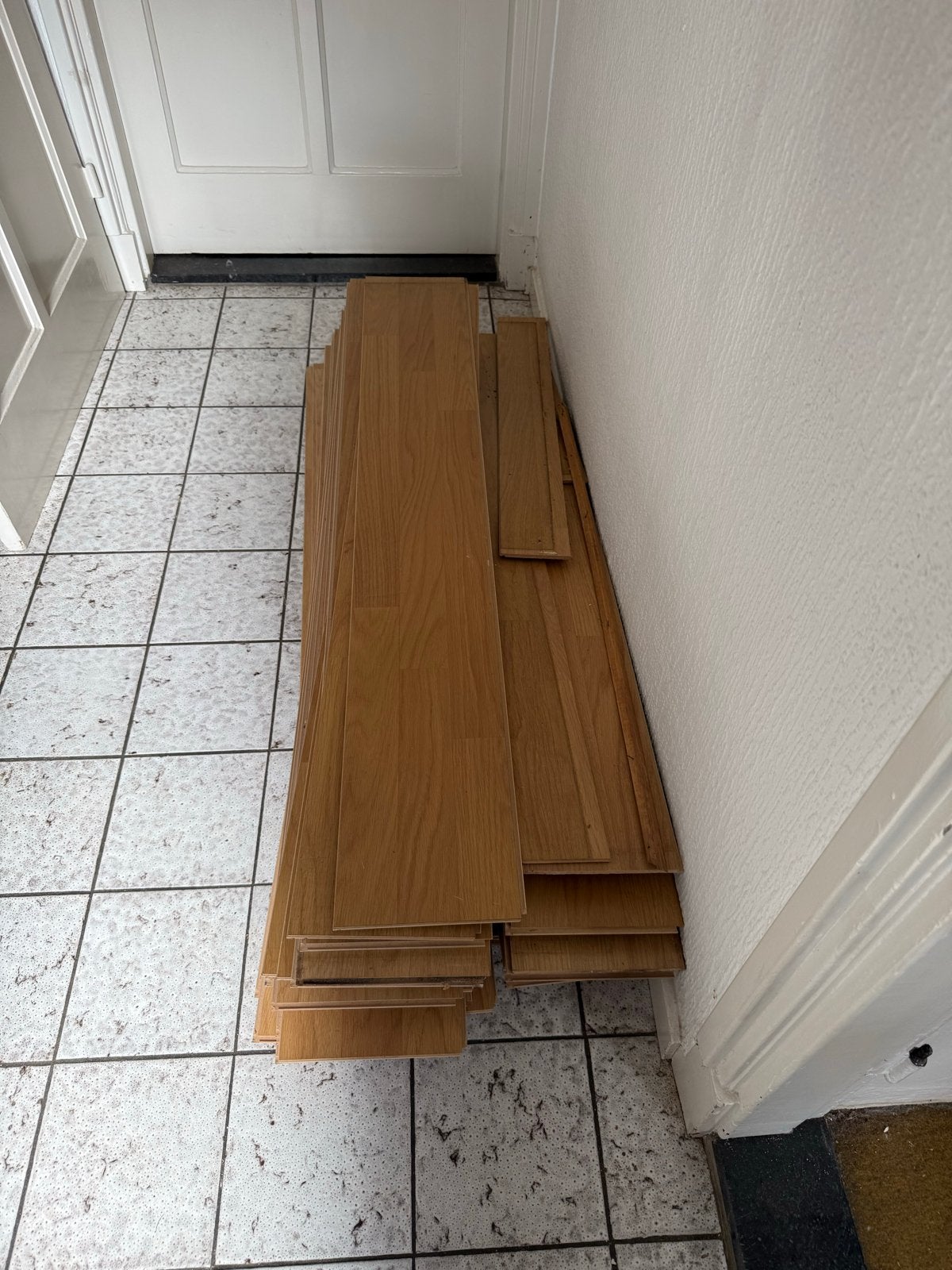 Gratis af te halen: Gebruikt laminaat (ca. 12,5m2), Ophalen, Gebruikt, 10 m² of meer, Hout