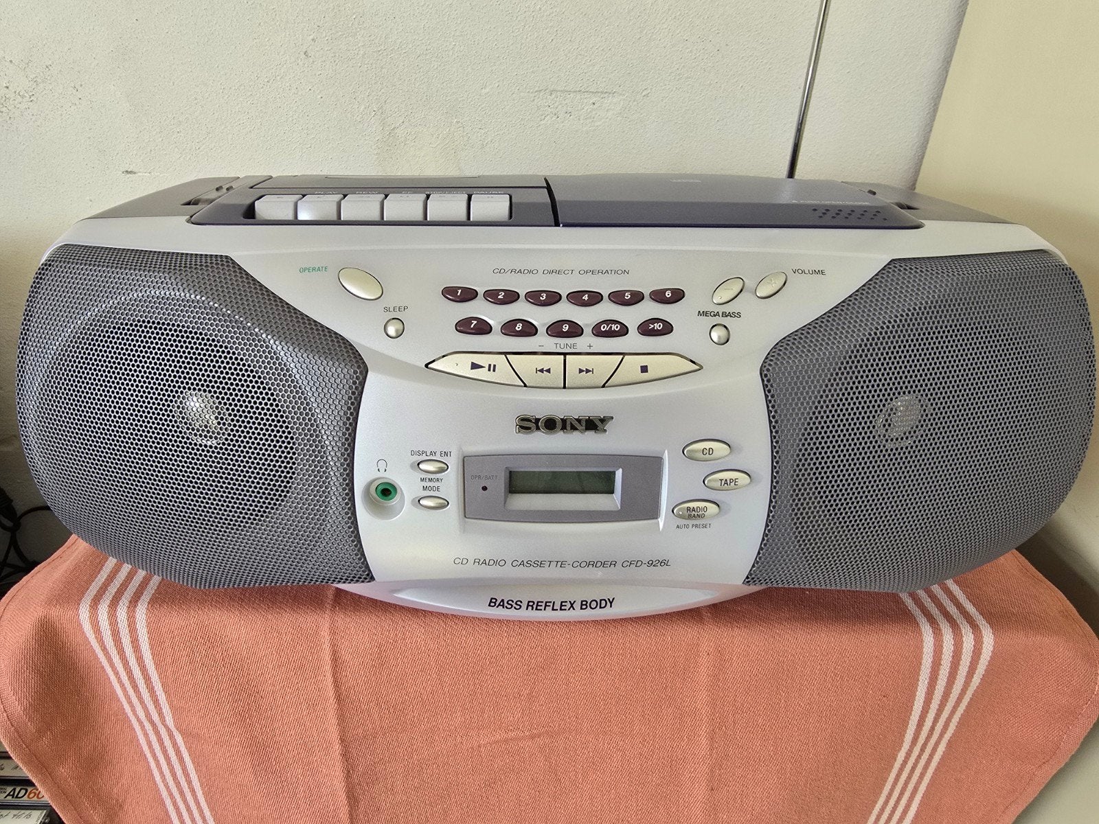 Sony CD Radio Cassette-Corder, Ophalen of Verzenden, Zo goed als nieuw