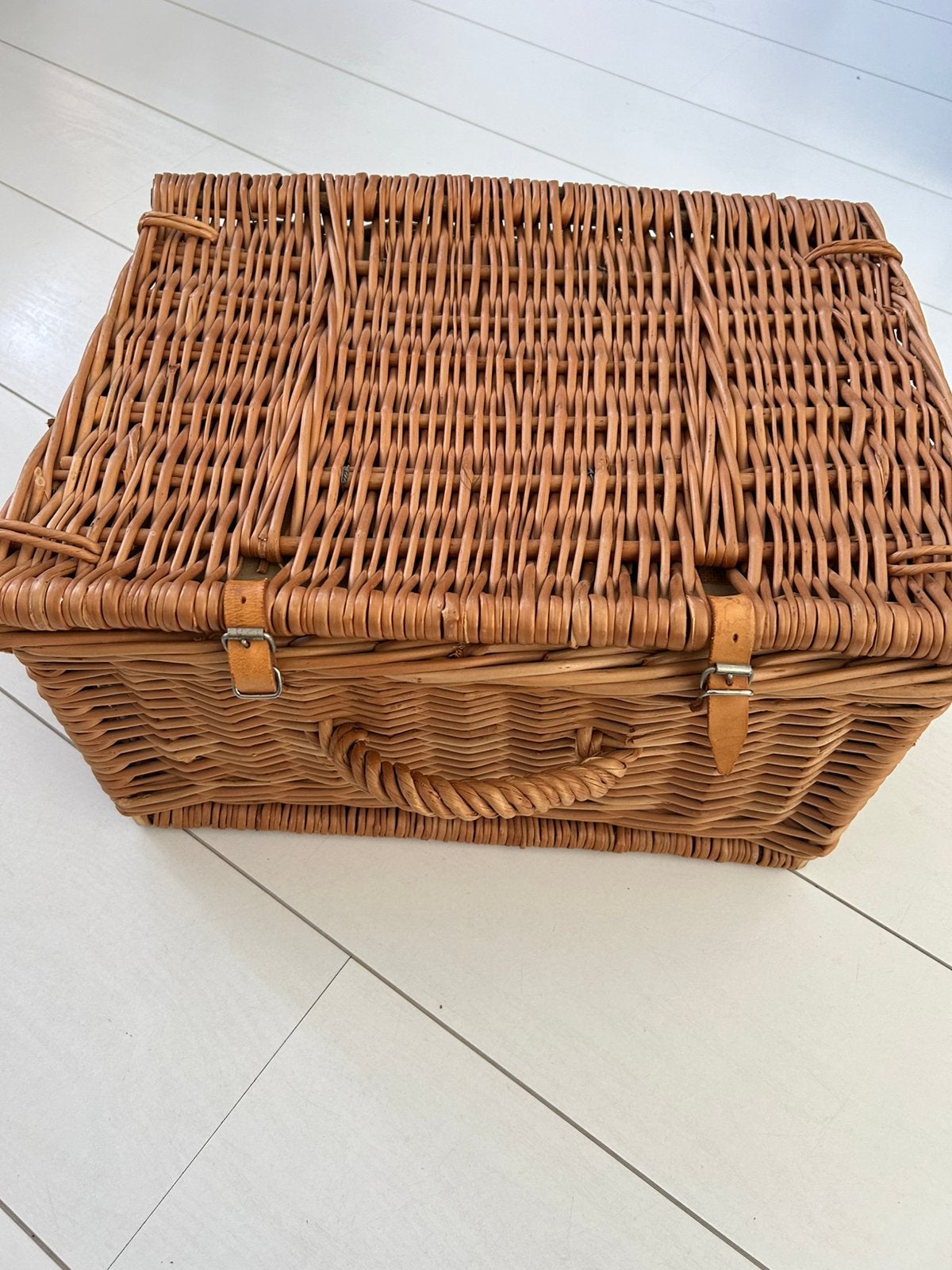 Picknick koffer mand, Ophalen of Verzenden, Zo goed als nieuw