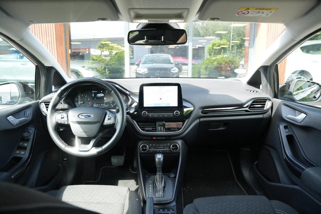 Ford Fiesta 1.0 EcoBoost Hybrid Titanium, Auto's, Ford, Euro 6, Zwart, Bedrijf, Automatische klimaatregeling