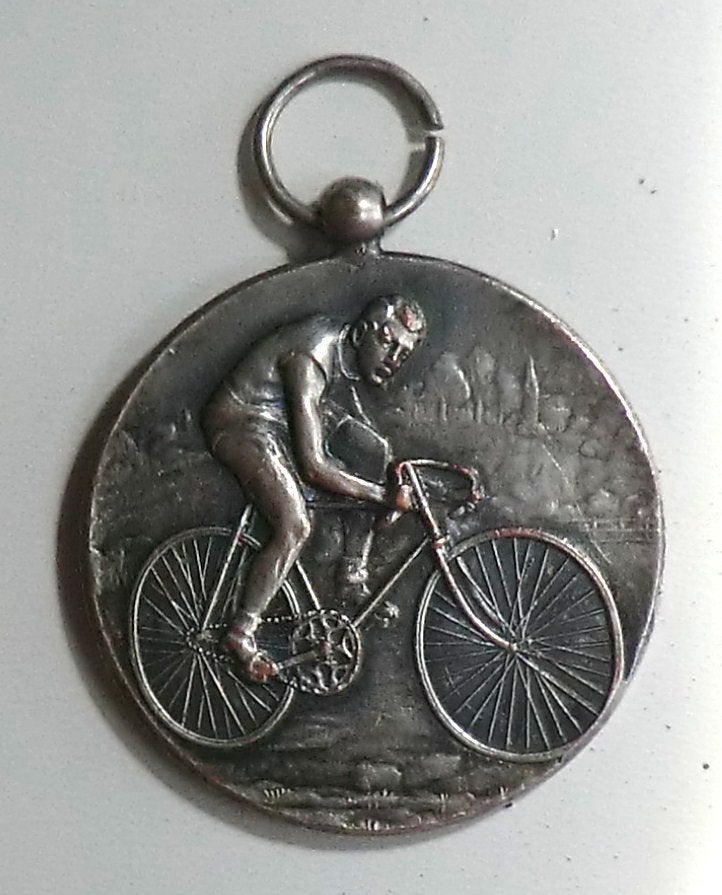 antieke medaille wielersport, Ophalen of Verzenden, Overige materialen, Nederland