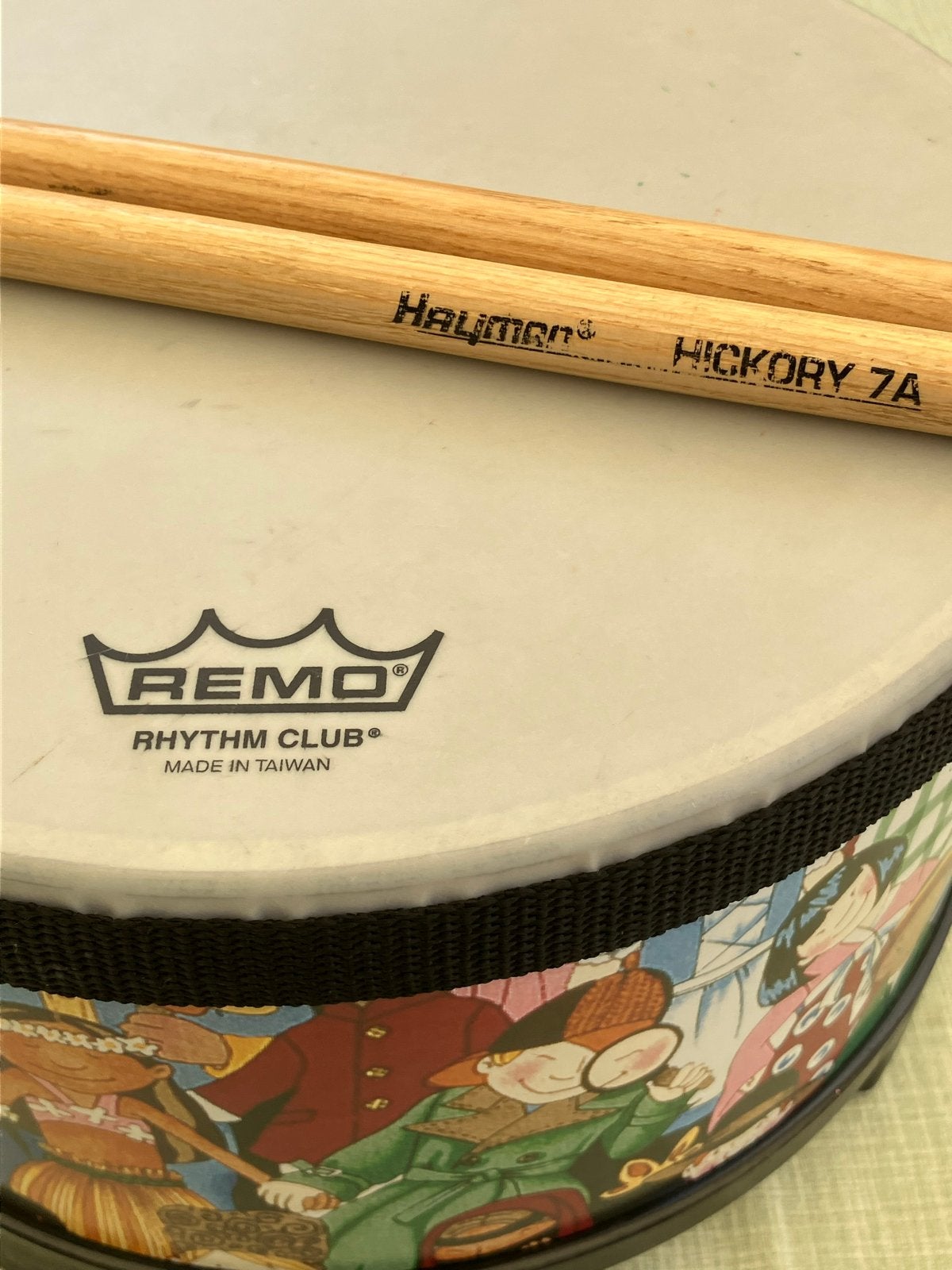 Remo Rhythm Club trommel met stokken, Ophalen, Gebruikt, Overige merken