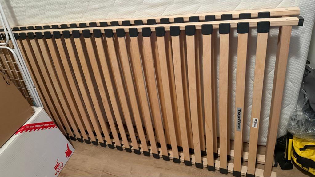 Topflex lattenbodem 80x200 cm - Zo goed als nieuw, 90 cm, Eenpersoons, Ophalen of Verzenden, Zo goed als nieuw