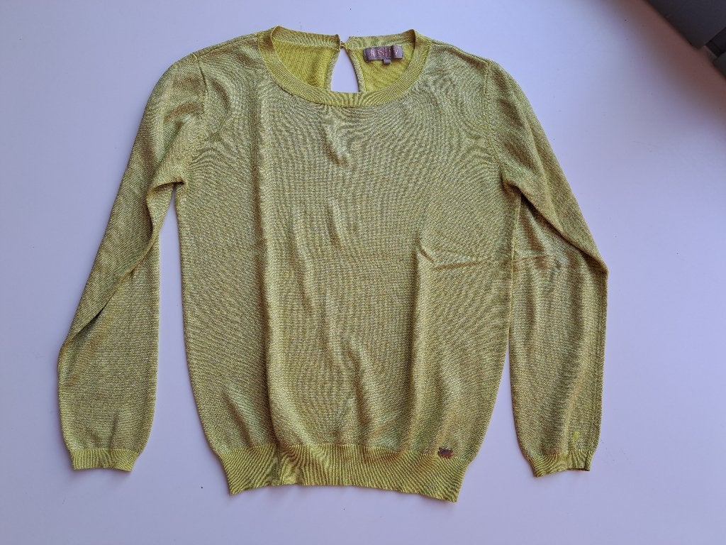 Josh V goudkleurige trui met glittertje, Maat 38/40 (M), Geel, Ophalen of Verzenden, Zo goed als nieuw