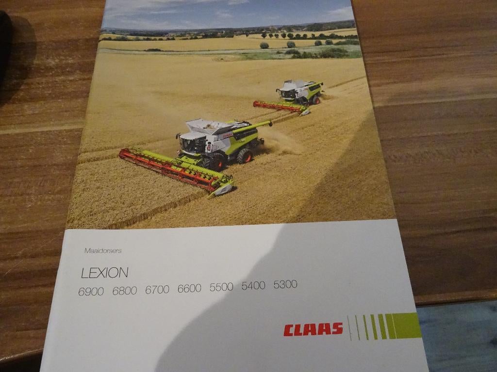 Claas Lexion 6900 tot 5300 maaidorsers folder, Boeken, Catalogussen en Folders, Ophalen of Verzenden, Nieuw, Folder
