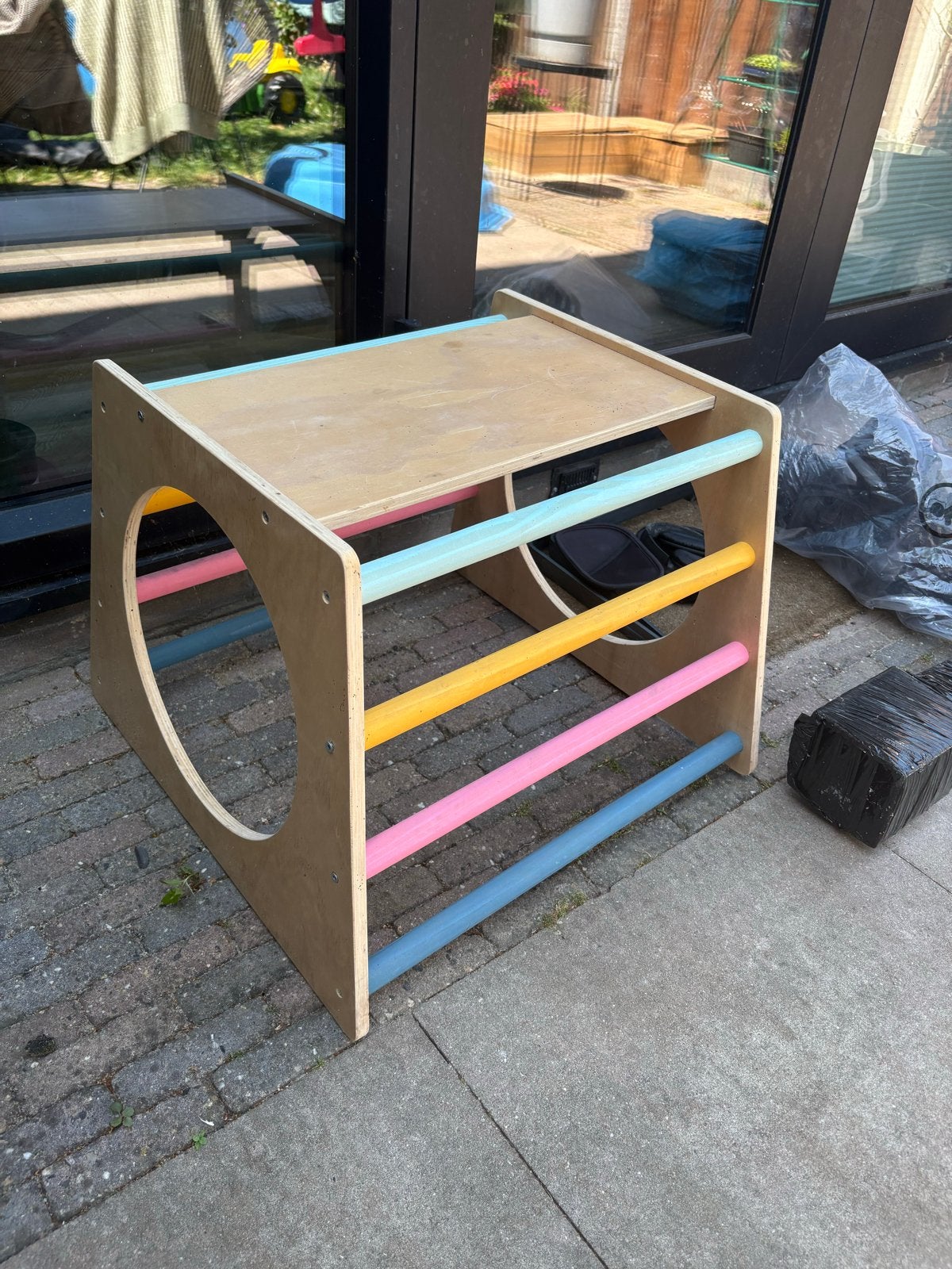 Houten Klimrek / Speeltoestel voor Kinderen, Ophalen of Verzenden, Zo goed als nieuw