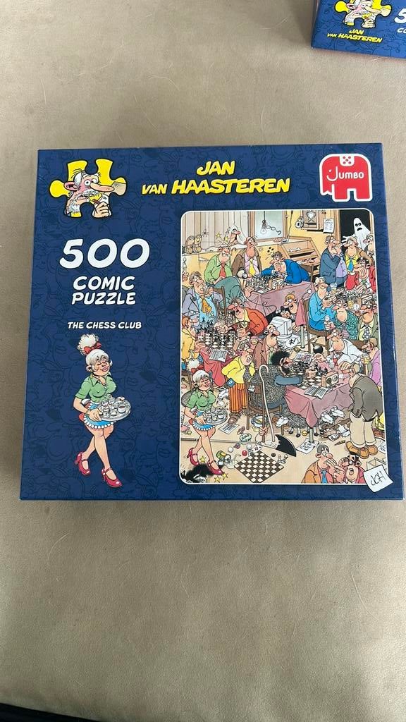 Jan van Haasteren puzzel the chess club 500 stukjes, Hobby en Vrije tijd, Ophalen of Verzenden, 500 t/m 1500 stukjes, Zo goed als nieuw