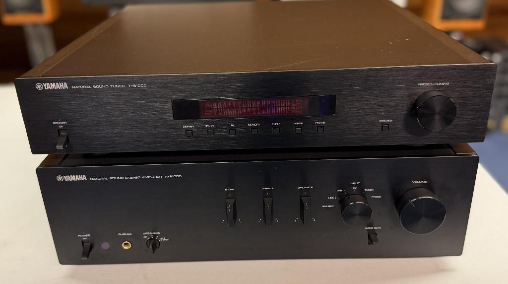 Stijlvolle Yamaha Natural Sound S1000 tuner en versterker, Audio, Tv en Foto, Versterkers en Receivers, Ophalen, Gebruikt, Yamaha