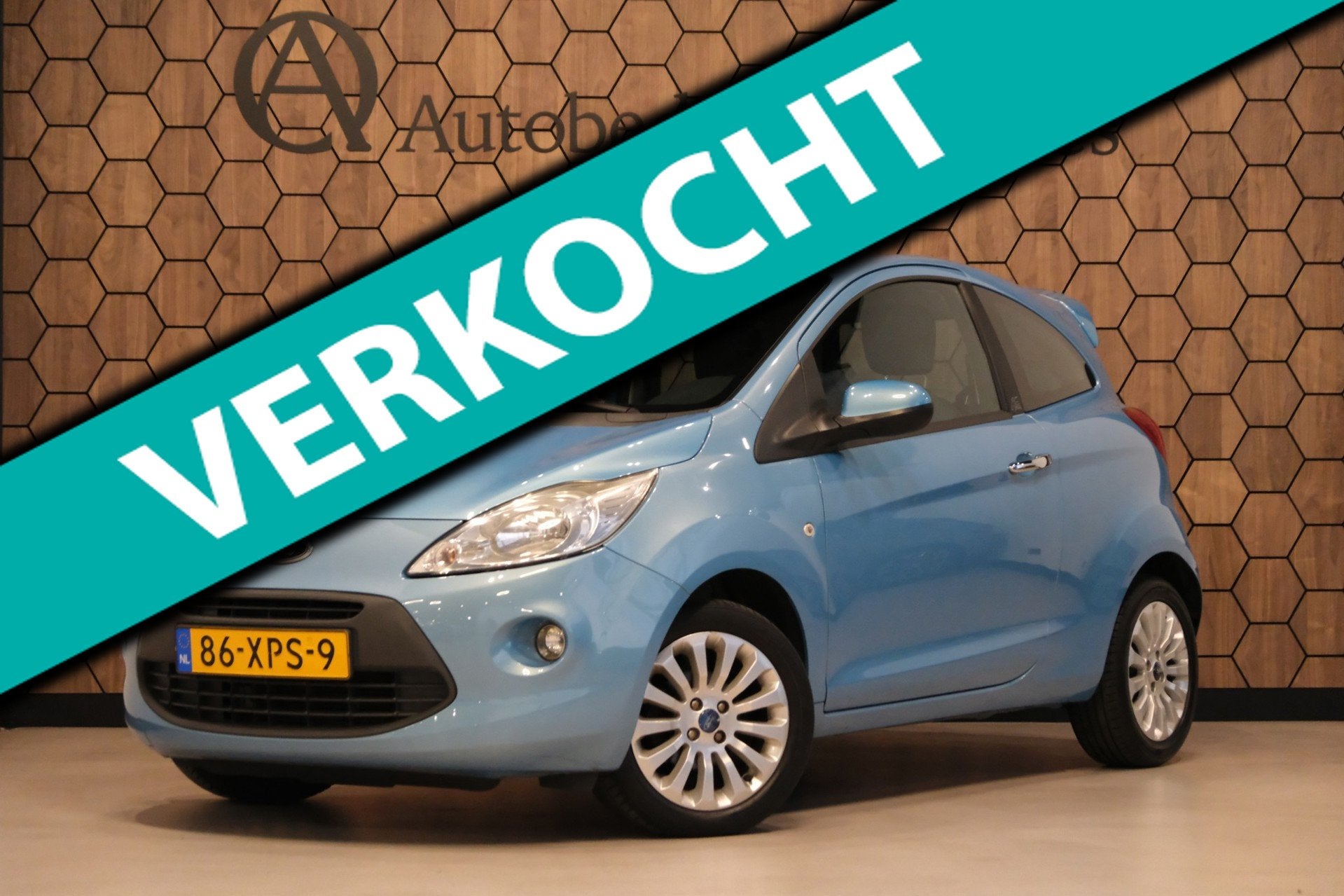 Ford Ka 1.2 Titanium X start/stop |81.829km| Airco/4 Goede B, Euro 5, Stof, Gebruikt, Zwart