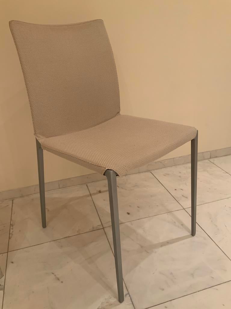 Zanotta eetkamerstoelen met losse hoezen. 5 stuks., Ophalen, Gebruikt, Overige kleuren, Vijf, Zes of meer stoelen