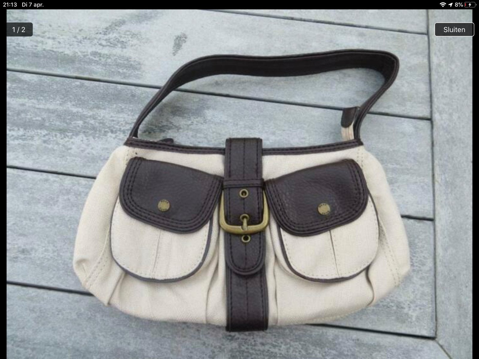 Mexx handtasje beige/bruin, Ophalen of Verzenden, Gebruikt, Beige, Handtas