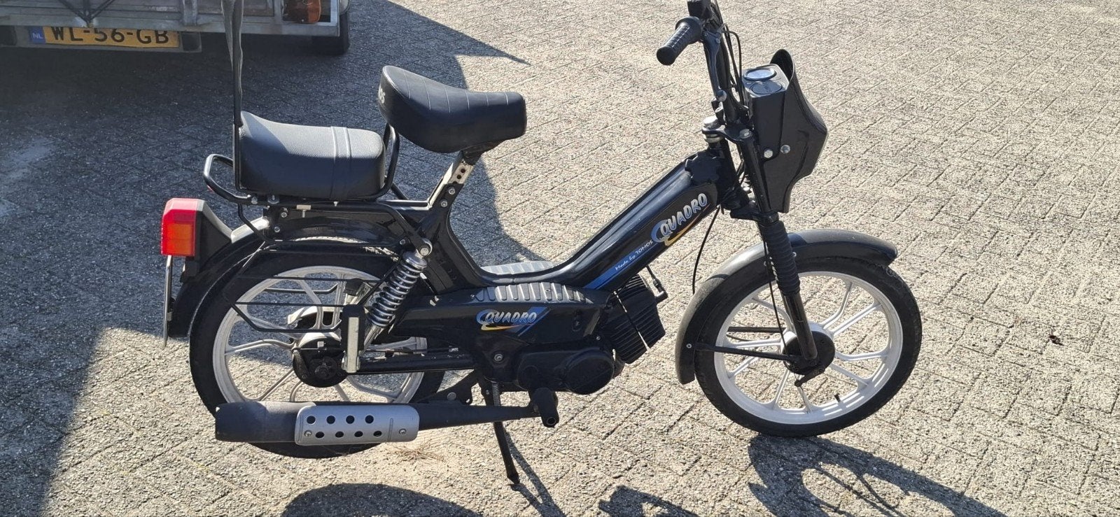 Tomos Quadro snorfiets - Zwart, goed onderhouden, Ophalen, Gebruikt, Quadro